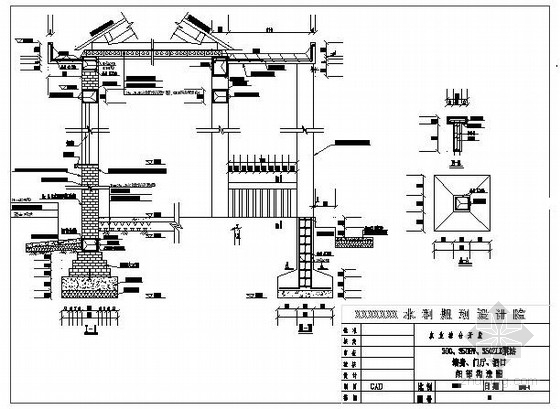 小型配电间建筑施工图资料下载-小型泵站施工图