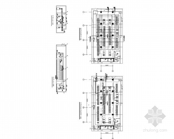 [河南]285米建筑全套强弱电气施工图452张（国际甲级办公 精品商业）-地库总变电所桥架布置平面图 