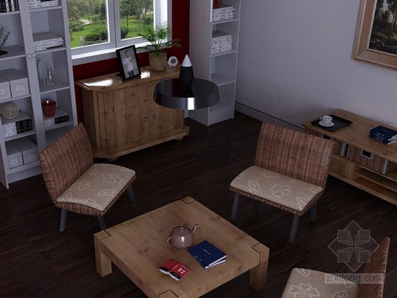 温馨休闲室3D模型下载-温馨休闲室 