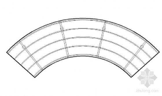 弧形廊架施工节点图资料下载-某单臂弧形廊施工图