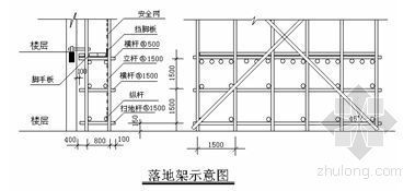 外脚手架质量资料下载-西安某超高层大厦外脚手架施工方案