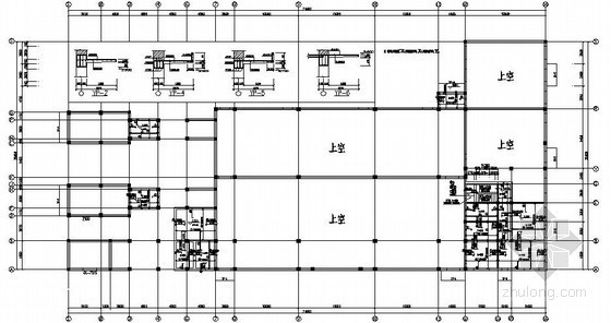 钢框架办公大楼结构施工图资料下载-钢混框架办公楼结构施工图