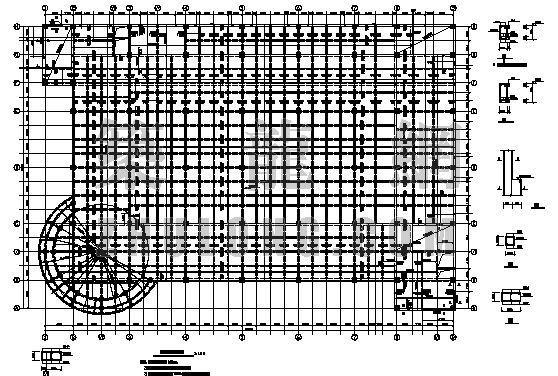 大型超市CAD施工图资料下载-某大型超市结构施工图