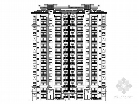 陕西十五层住宅楼资料下载-某十五层板式住宅楼建筑施工图