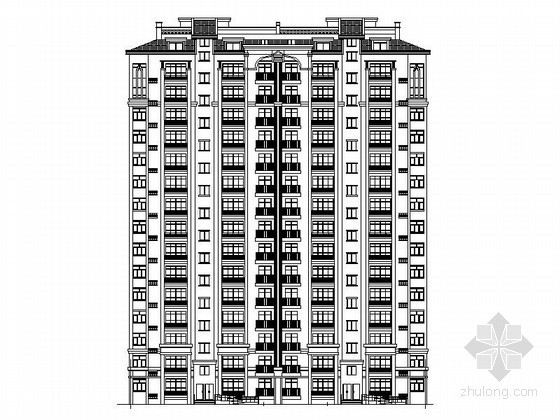 单栋住宅楼施工平面布置图资料下载-某十五层板式住宅楼建筑施工图