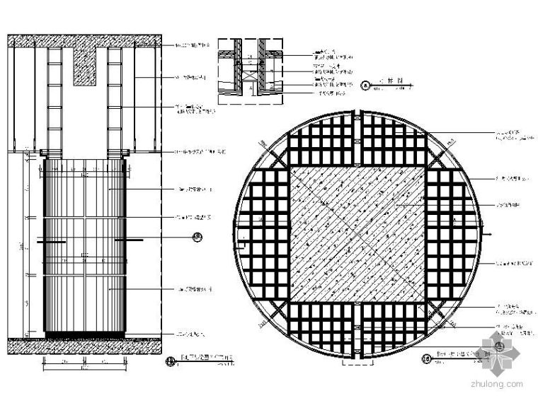 商场玻璃护栏详图资料下载-商场造型圆柱详图