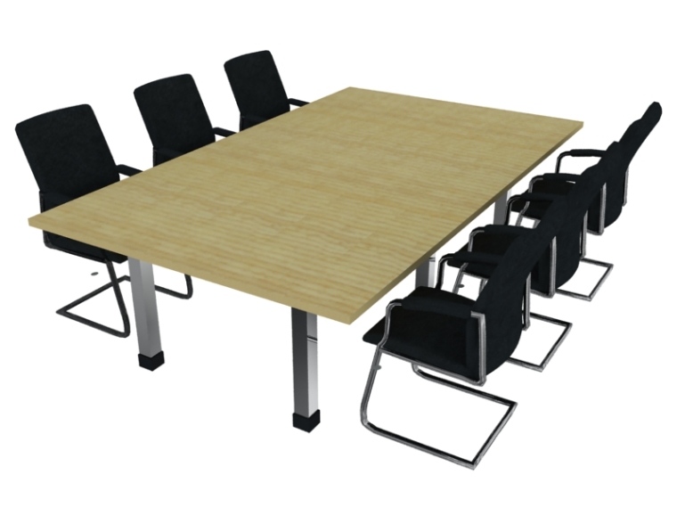 会议桌模型3d资料下载-现代简单会议桌3D模型下载