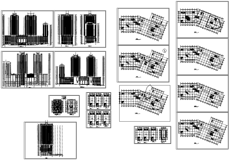 6套办公综合楼建筑设计方案初设图CAD-7