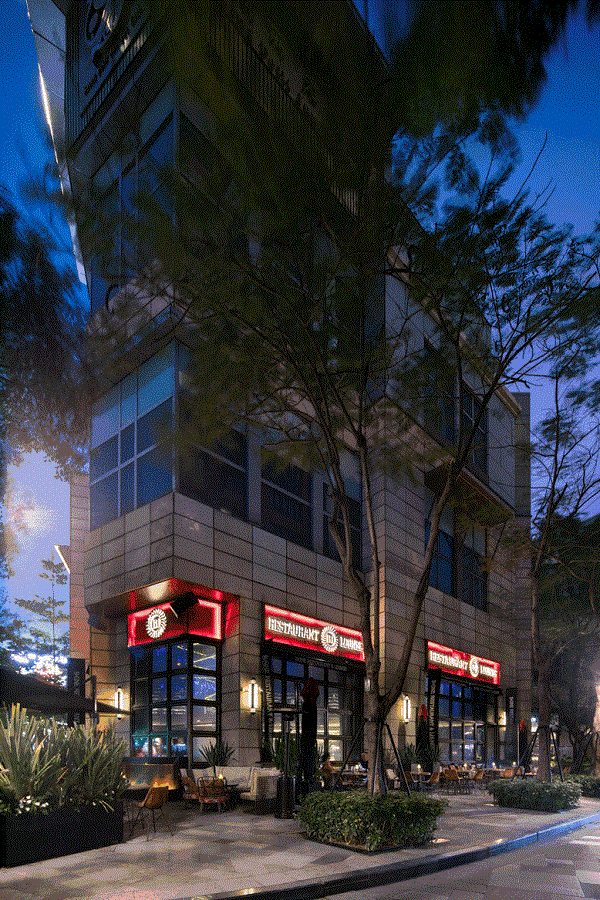 新冶组设计项目|深圳罗湖商圈里的轻奢餐吧风向标-酒吧餐厅设计