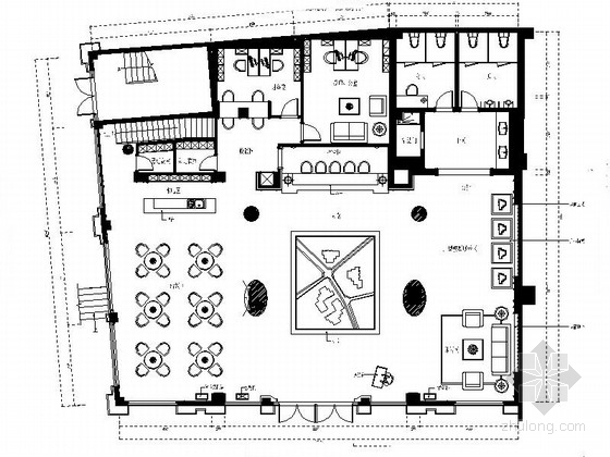 住宅售楼部设计实景资料下载-[湖南]高端商品房售楼部室内装修设计施工图（含效果）
