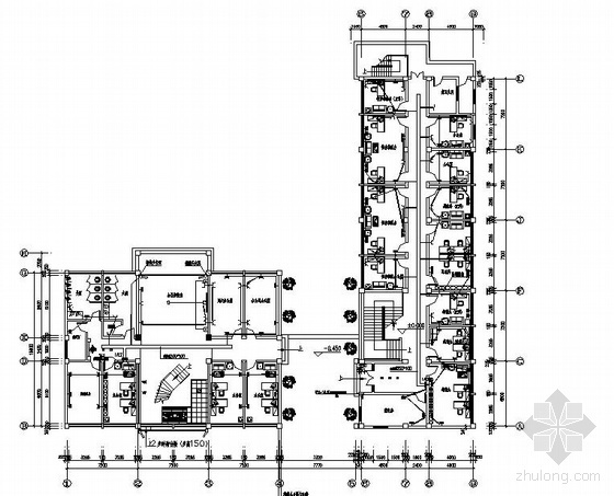 六层钢筋混凝土办公楼资料下载-某六层办公楼装修电气图