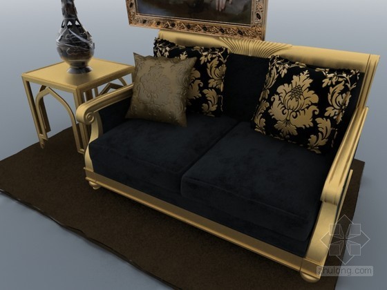 3dmax模型后现代资料下载-后现代沙发3D模型下载