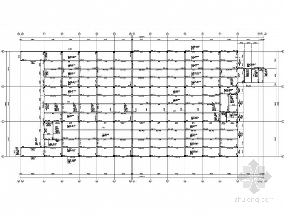 7米跨轻钢屋架施工图资料下载-45米跨3层钢屋架厂房结构施工图