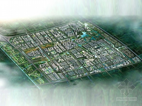 城市中心区规划说明资料下载-[上海]现代风格新城中心区规划设计方案文本（含多个地块设计）