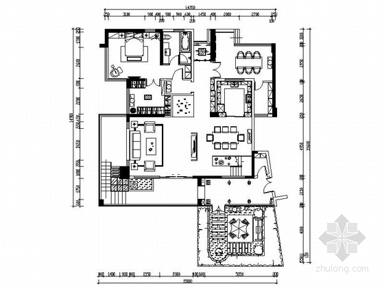 中式家装风格效果图资料下载-[珠海]低调奢华新中式风格三层别墅方案设计（含效果图及实景照片）