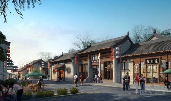 [合集]3套传统风格中国古建建筑设计方案文本-3套传统风格中国古建筑效果图