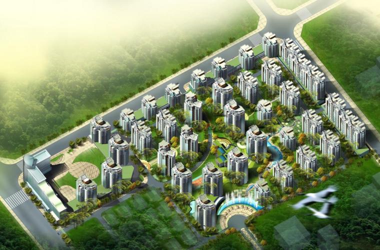 [台州]高层现代风格垂直线条立面住宅建筑设计方案文本(含CAD）