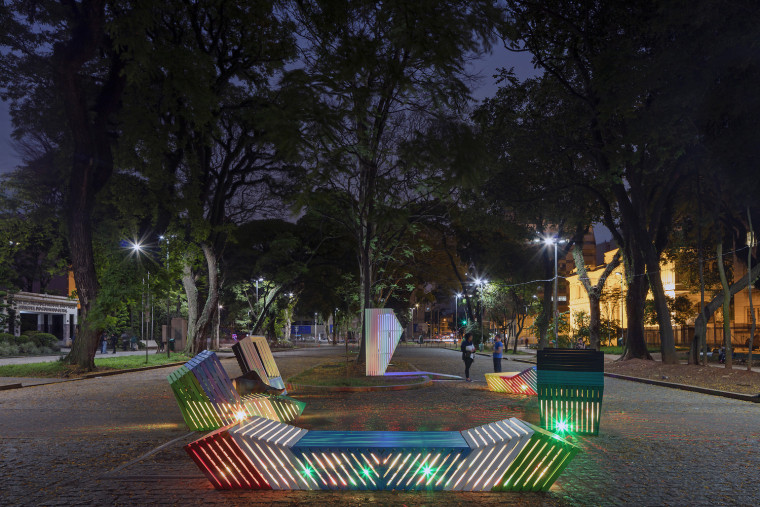 巴西彩色街头灯光座椅装置-1 (6)