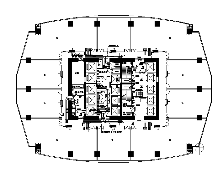 综合体地下商场资料下载-西安39层超高大型商业综合体暖通施工图（20万平-170米）