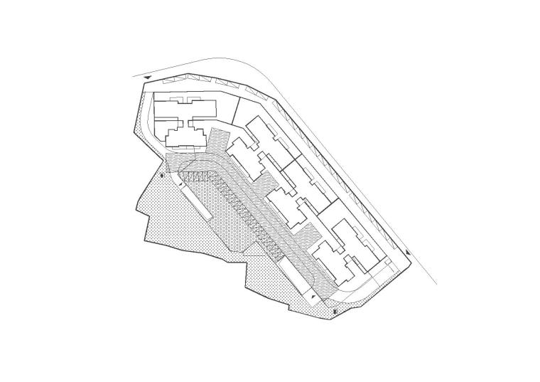 [福建]永安居住建筑设计整套施工图与节能报告书（CAD+文本）-地块4总平面图