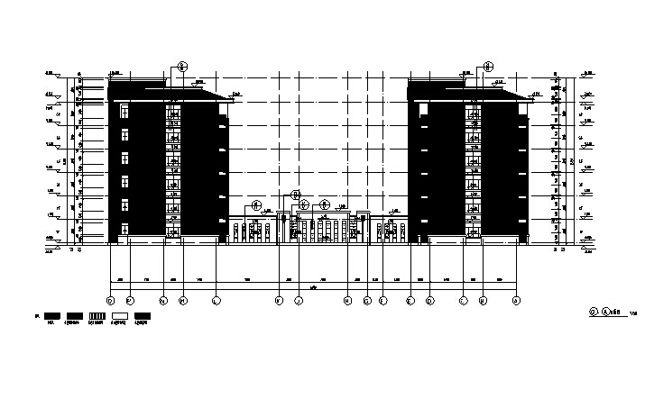 行政楼全套施工图纸资料下载-[安徽]16年最新宿舍、行政楼、教室等建筑施工图（含结构电图纸）