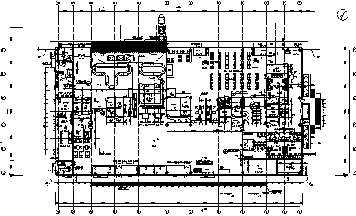 [重庆]17年最新大型交通建筑及配套建筑设计（含全专业施工图、勘察图）-航站楼一层平面图