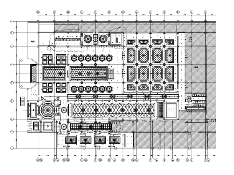 室内装修施工图及效果图资料下载-[上海]某红子鸡餐厅室内装修施工图及效果图