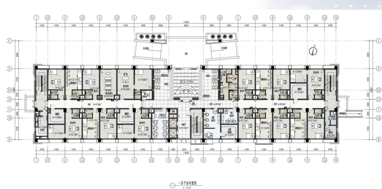 快餐店室内空间设计说明资料下载-某办公楼室内设计方案文本及效果图（76页）