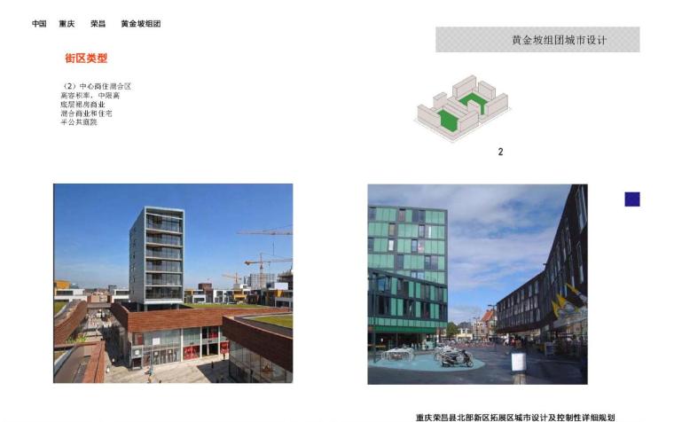 [重庆]某县城北部黄金坡组团城市设计方案文本 -街区类型2
