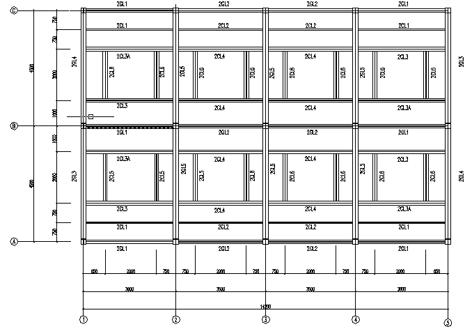 三层楼设计施工图资料下载-三层楼钢框架制造图（CAD,19张）