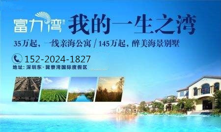 度假房户型资料下载-惠州富力湾海景房，国际旅游度假区内