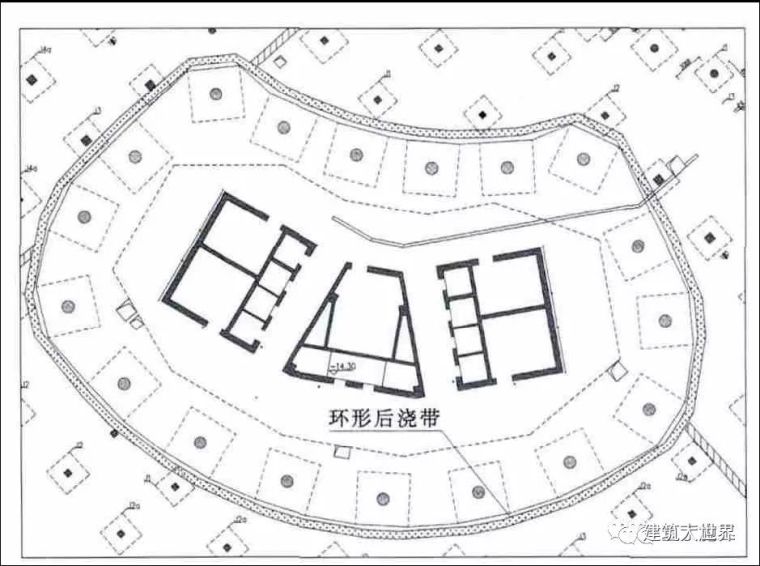 筏板基础钢筋设置资料下载-建筑深基础筏板后浇带中降水井如何封堵？