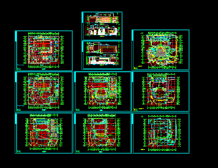 5层影剧院建筑施工图(图纸齐全）