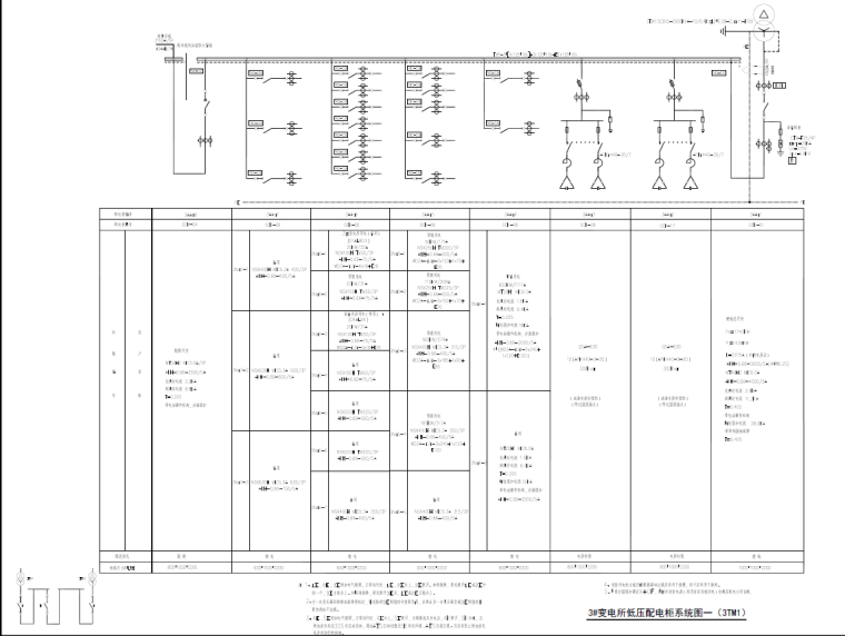 深圳大型商业办公楼电气施工图纸-低压配电系统图