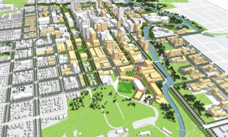 武汉光谷中心城规划资料下载-[美国]罗切斯特市中心景观总体规划设计