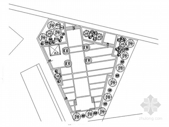 中式中轴广场景观施工图资料下载-某广场景观简易设计施工图