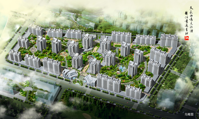 居住区绿地布局资料下载-[浙江]居住区规划设计方案+设计说明（含cad总图，CAD单体施工图）
