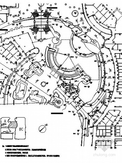 大型商业公园施工图资料下载-[广东]超大型主题购物公园南加州北区景观设计施工图