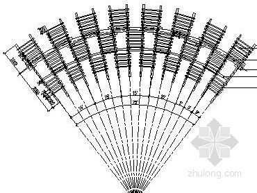 弧形廊架cad图资料下载-半弧形廊架详图做法