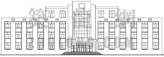 古塔建筑设计图纸资料下载-某办公楼建筑设计图纸