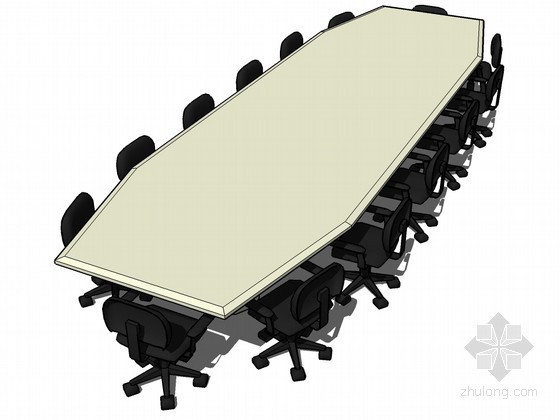 大型会议桌CAD资料下载-大会议桌