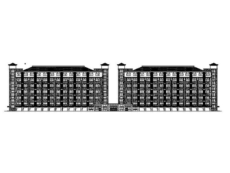 大学学生公寓施工图资料下载-[浙江]大学简欧风格学生公寓施工图