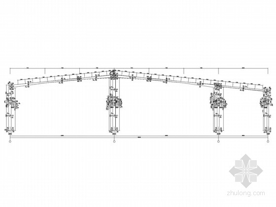 30米厂房结构资料下载-52米跨门式刚架厂房结构施工图(含建施)