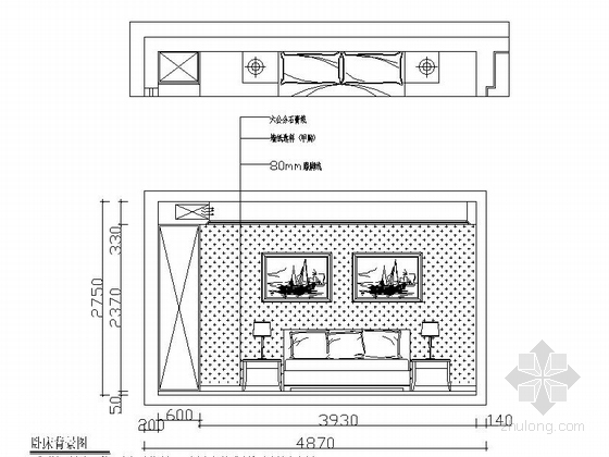 [杭州]西湖美景三室一厅家居住宅CAD施工图