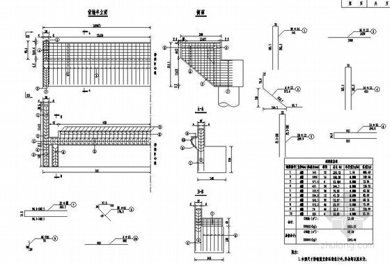 16m空心板桥墩设计资料下载-3×16m预应力简支空心板耳、背墙钢筋构造节点详图设计