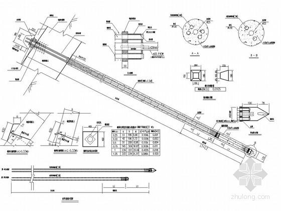 锚杆锚索工程资料下载-道路工程锚杆、锚索框架边坡支护设计图（34张）