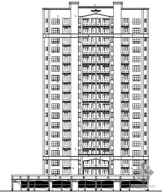 漳州施工图资料下载-[漳州]某十八层框架简力墙商住楼建筑施工图