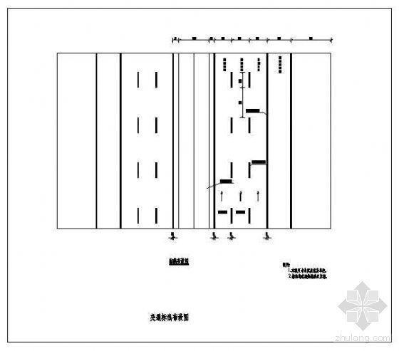 二级路交通标线施工资料下载-交通标线布设详图