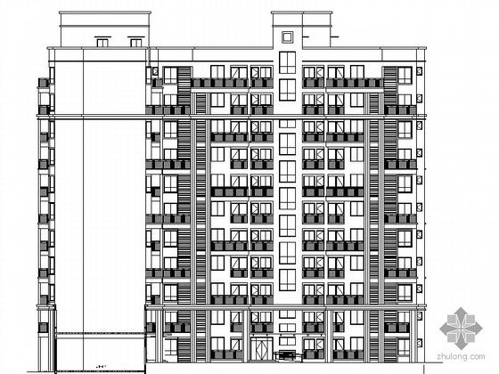 住宅楼建筑施工详图资料下载-[成都]某十一层住宅楼建筑施工套图（2号楼）