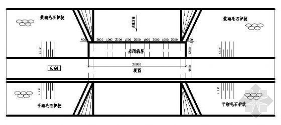 排涝规划资料下载-某5孔3×2米排涝闸规划图